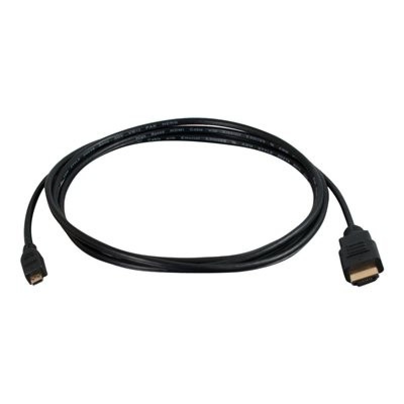 C2G 10ft HDMI to Micro HDMI Cable with Ethernet - 1080p - M/M - Kabel HDMI s ethernetem - 19 pin micro HDMI Type D s piny