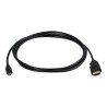 C2G 10ft HDMI to Micro HDMI Cable with Ethernet - 1080p - M/M - Kabel HDMI s ethernetem - 19 pin micro HDMI Type D s piny