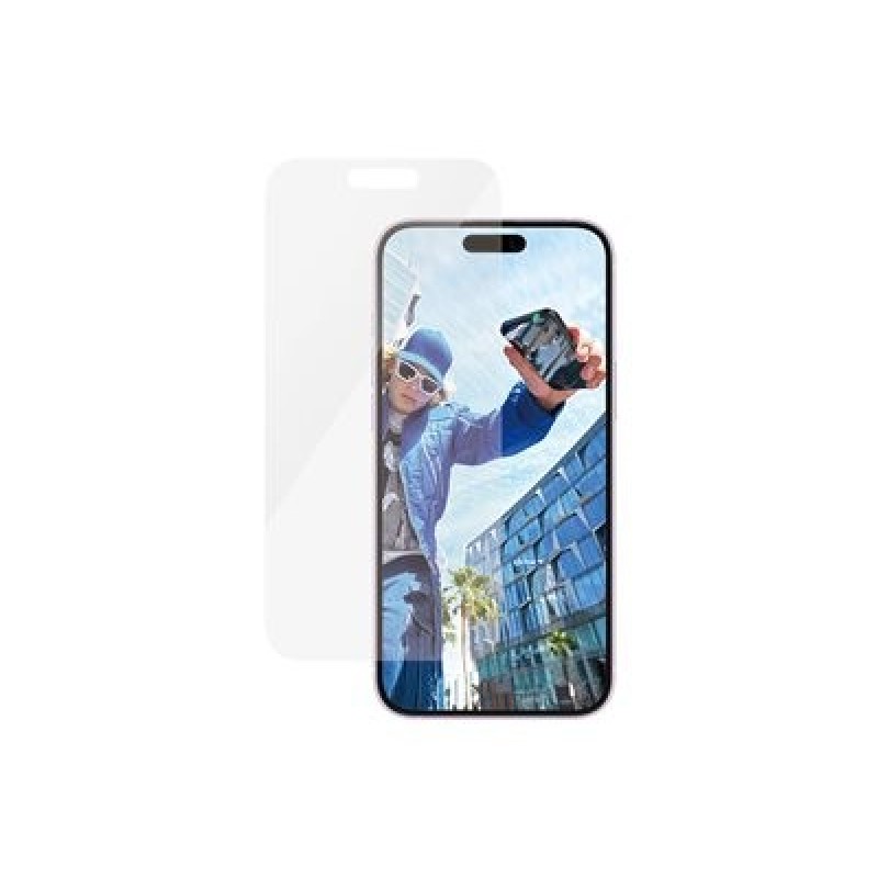 PanzerGlass - Ochrana obrazovky pro mobilní telefon - klasický tvar - sklo - pro Apple iPhone 15 Plus, 16 Plus