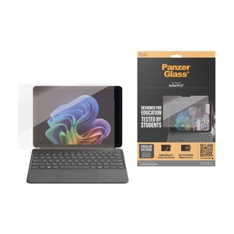 PanzerGlass - Ochrana obrazovky pro tablet - ultra široký tvar - sklo - lepicí - 12" - krištálove cistá - pro Microsoft Surface