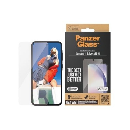 PanzerGlass - Ochrana obrazovky pro mobilní telefon - ultraširoký strih s EasyAligner - sklo