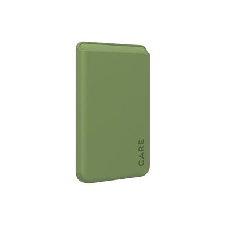 CARE by PanzerGlass - Magnetické pouzdro na karty - kompatibilita s MagSafe - pikantní zelená - pro Apple iPhone 12, 13, 14