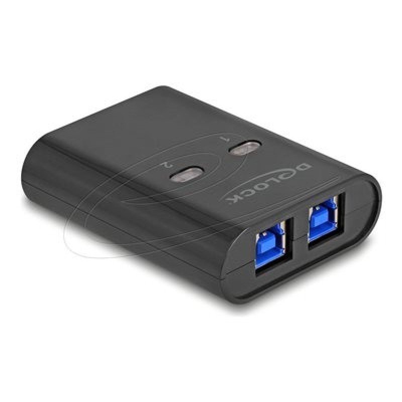 Delock - USB spínac - 5 Gbps, 2 PC na 1 zarízení - 2 x USB - desktop