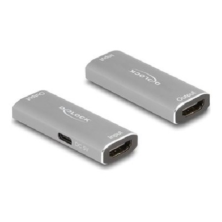 Delock - Opakovac - HDMI - 19 pin HDMI Type A (female) / 19 pin HDMI Type A (female) - až 20 m