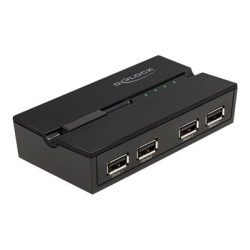 Delock - USB periferní sharing switch - 4 x USB 2.0 - desktop