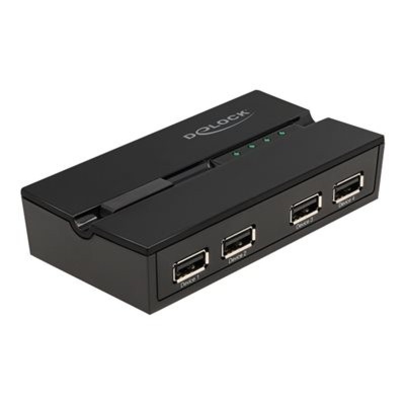 Delock - USB periferní sharing switch - 4 x USB 2.0 - desktop