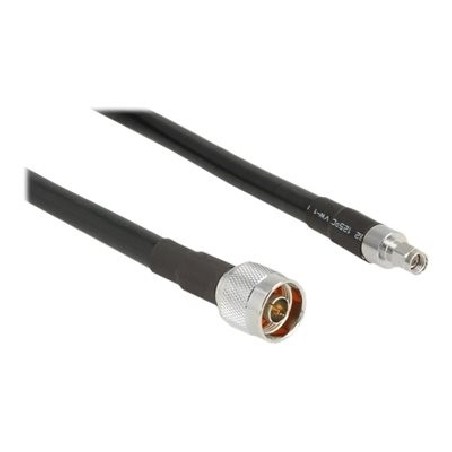 Delock CFD400 LLC400 low loss - Kabel antény - N konektor (Z) do RP-SMA (Z) - koaxiál - cerná