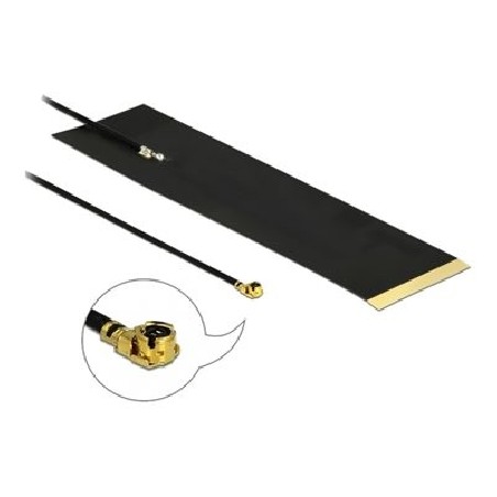 Delock LTE Antenna MHF I plug 1.9 - 3.9 dBi 1.13 15 cm FPC internal self adhesive - Anténa - Smart Home - 1.9 - 3.9 dBi
