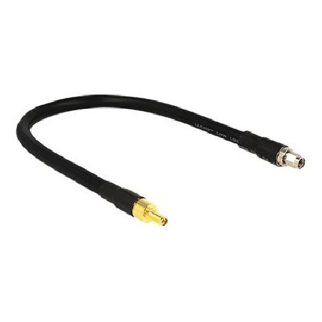Delock CFD400 LLC400 low loss - Prodlužovací anténní kabel - RP-SMA (F) do RP-SMA (M) - 40 cm - CFD-400 - cerná