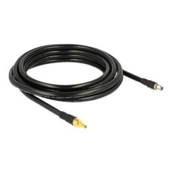 Delock CFD400 LLC400 low loss - Prodlužovací anténní kabel - RP-SMA (F) do RP-SMA (M) - 4 m - CFD-400 - cerná