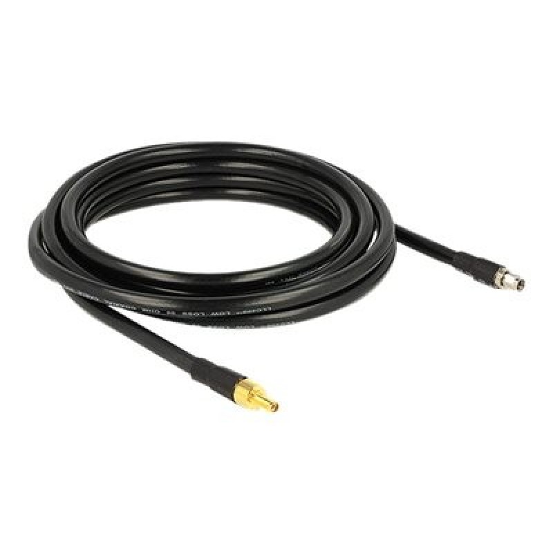 Delock CFD400 LLC400 low loss - Prodlužovací anténní kabel - RP-SMA (F) do RP-SMA (M) - 4 m - CFD-400 - cerná