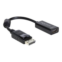 Delock Adapter Displayport male HDMI female - Video adaptér - DisplayPort s piny (male) do HDMI se zdířkami (female) - 12.5 cm