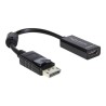 Delock Adapter Displayport male HDMI female - Video adaptér - DisplayPort s piny (male) do HDMI se zdířkami (female) - 12.5 cm
