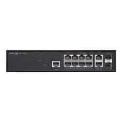 LANCOM GS-2412 - Prepínac - rízený - 10 x 10/100/1000 + 2 x 1 Gigabit SFP - Lze montovat do rozvadece