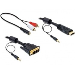 Delock Kabel DVI - HDMI + Sound samec - samec 3 m
