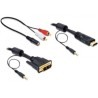 Delock Kabel DVI - HDMI + Sound samec - samec 3 m