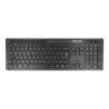 Delock - Silent - klávesnice - bezdrátový - 2.4 GHz - QWERTZ - německá - černá - maloobchod