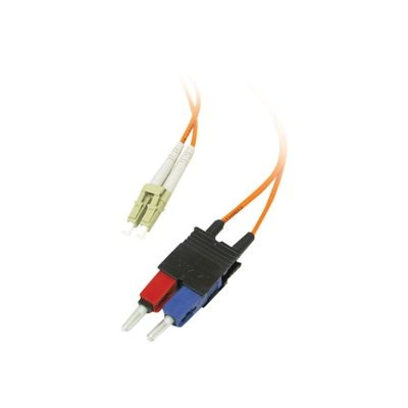 C2G Low-Smoke Zero-Halogen - Patch kabel - multirežim LC (M) do SC několik režimů (M) - 5 m - 5 m - optické vlákno - 62,5 / 125