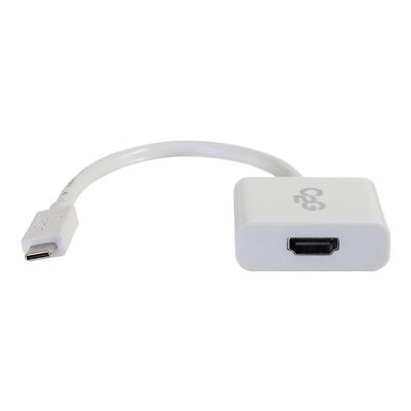 C2G USB 3.1 USB C to HDMI Audio/Video Adapter - USB Type C to HDMI White - Externí video adaptér - USB 3.1 - HDMI - bílá