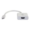 C2G USB 3.1 USB C to HDMI Audio/Video Adapter - USB Type C to HDMI White - Externí video adaptér - USB 3.1 - HDMI - bílá