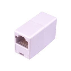 PremiumCord - Síťový propojovací kabel - RJ-45 (F) do RJ-45 (F) - UTP - bílá