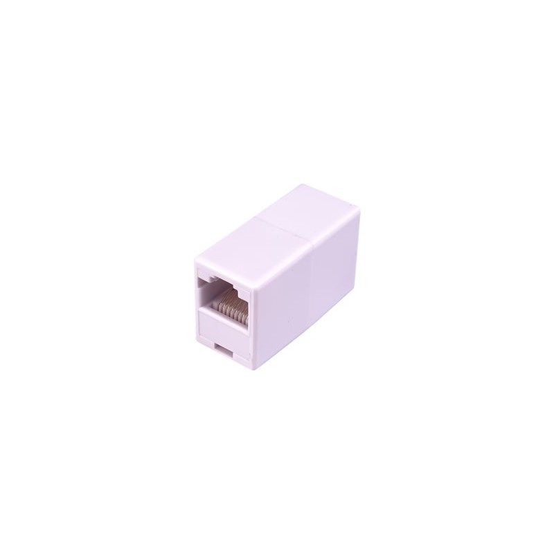 PremiumCord - Síťový propojovací kabel - RJ-45 (F) do RJ-45 (F) - UTP - bílá