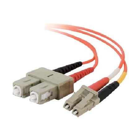 C2G Low-Smoke Zero-Halogen - Patch kabel - multirežim LC (M) do SC několik režimů (M) - 2 m - 2 m - optické vlákno - 50 / 125