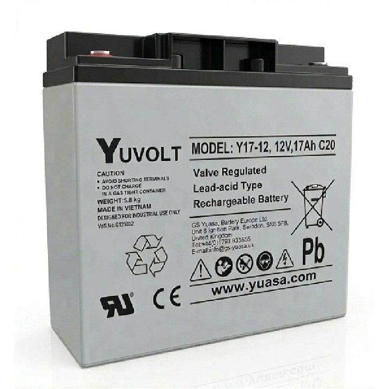 Yuasa YUVOLT Y17-12FR M5 VdS (12V 17Ah)