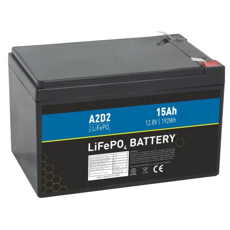 A2D2 baterie LiFePO4 12,8V 15Ah F2 LFA212V015C10F2B1