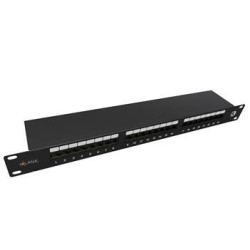 Solarix - 19" patch panel 24 x RJ45 CAT5E STP 1U