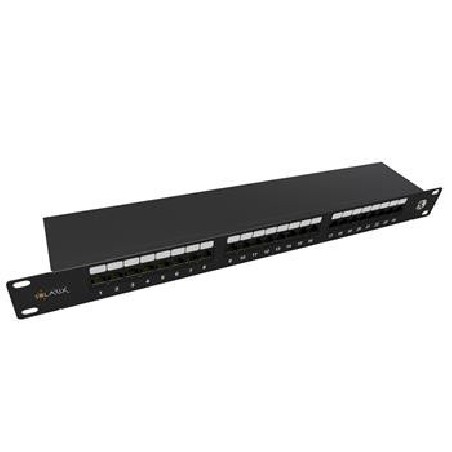Solarix - 19" patch panel 24 x RJ45 CAT5E STP 1U