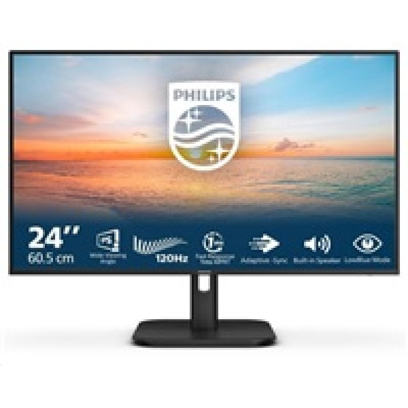 BAZAR - Philips MT 23,8" 24E1N1200A - 1920x1080,IPS,120Hz,D-Sub,HDMI,DP,Repro - Poškozený obal (Komplet)