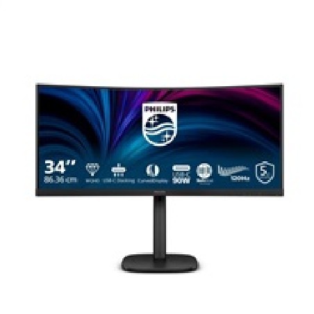 BAZAR - Philips MT VA LED 34" 34B2U3600C/00 - 3440x1440,VA,120Hz,Prohnutý,HDMI,DP,USBhub,USB-C,RJ45,Repro,Otočný - Poško