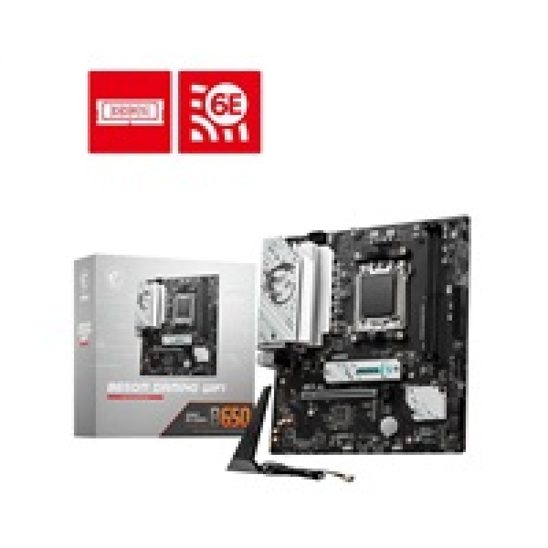 MSI MB Sc AM5 B650 GAMING WIFI, AMD B650, 2xDDR5, WiFi, 1xHDMI, 1xDP, mATX