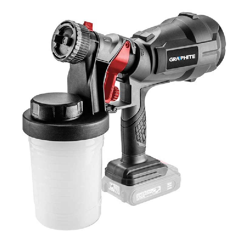 Graphite Stříkací pistole HVLP 58GE103, 1.28kg, 18V