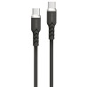 Powerton ENERGY DARK EDITION Kabel USB-C, 60W, 1m, silikonový, černý