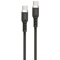 Powerton ENERGY DARK EDITION Kabel USB-C, 100W, 1m, silikonový, černý