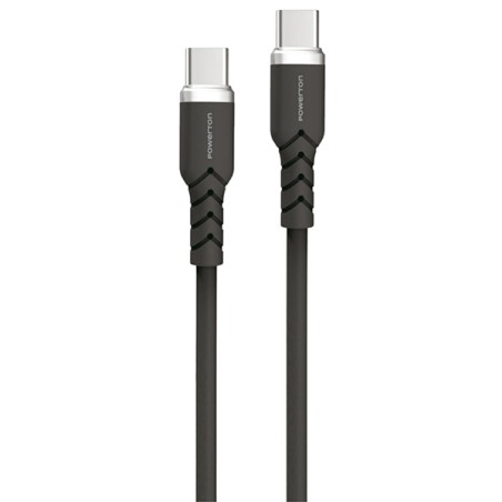 Powerton ENERGY DARK EDITION Kabel USB-C, 100W, 1m, silikonový, černý