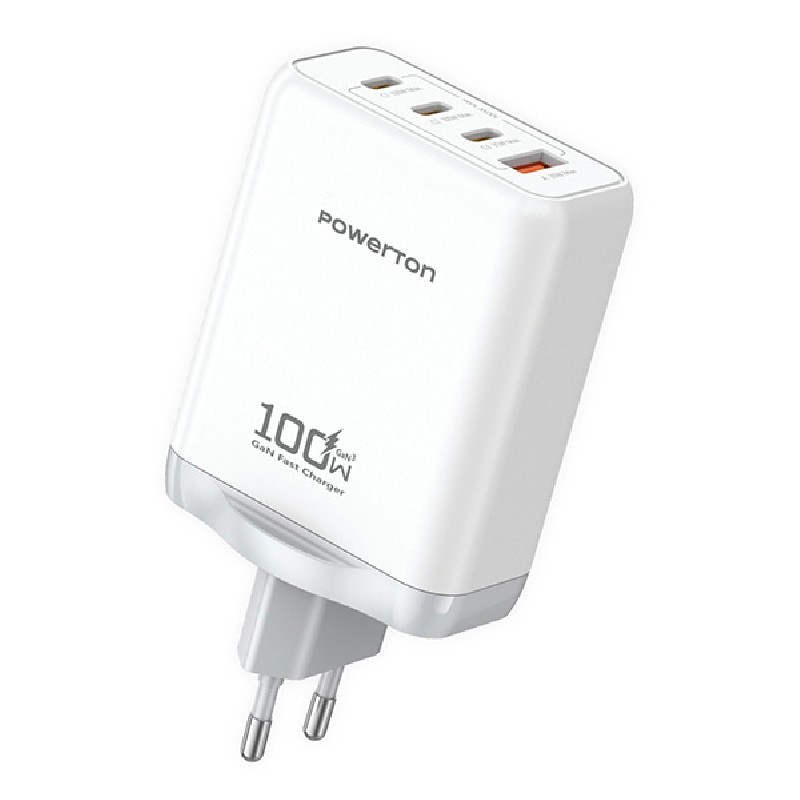 Powerton ENERGY QUANTIX Síťový adaptér 100W, 4 porty, 3x USB-C, 1x USB-A
