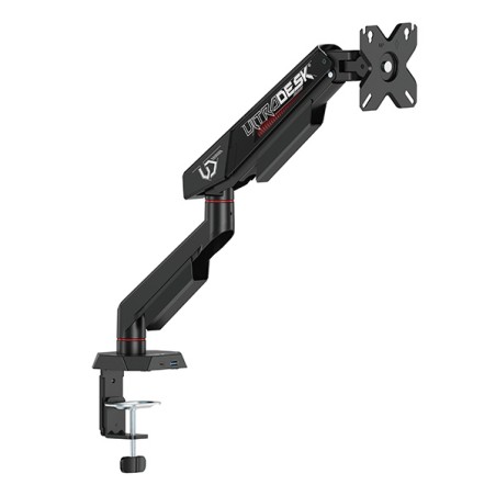 ULTRADESK SWORD Single Polohovatelný držák pro monitor, černý, 12KG, 17"-40"
