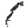 ULTRADESK SWORD Single Polohovatelný držák pro monitor, černý, 12KG, 17"-40"