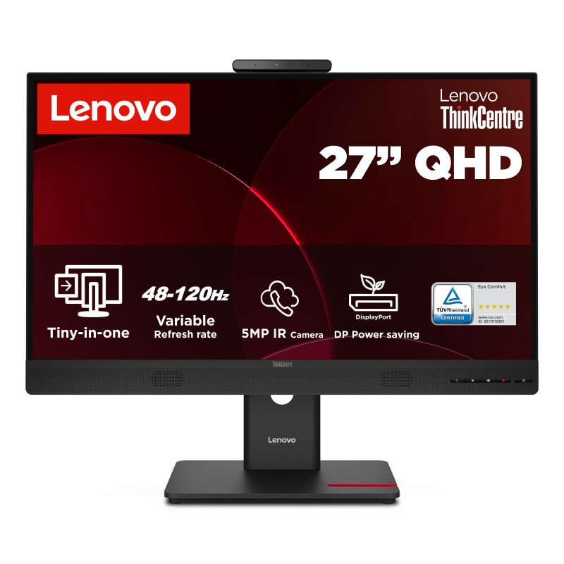 Lenovo LCD TIO27 G6 27" IPS/16:9/2560x1440/120 Hz/350cd/1000:1/6ms/Tiny support/Repro/Kamera/Pivot/černá
