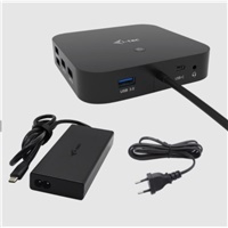 BAZAR - i-tec USB-C HDMI + Dual DP Docking Station + PD 100 W + Universal Charger 112 W - Po opravě (Náhradní krabice)