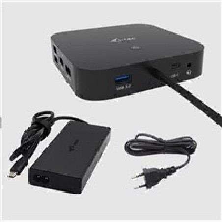 BAZAR - i-tec USB-C HDMI + Dual DP Docking Station + PD 100 W + Universal Charger 112 W - Po opravě (Náhradní krabice)
