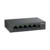 Synology PS500 switch - 5x 1Gb RJ-45 port, 4x PoE+ port, power budget 60W, bez ventilátoru