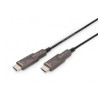 Digitus Kabel HDMI AOC (aktivní optický), typ A, odpojitelný M/M, 15,0 m, Ultra HD, 4K@60 Hz, pozlacený, černý