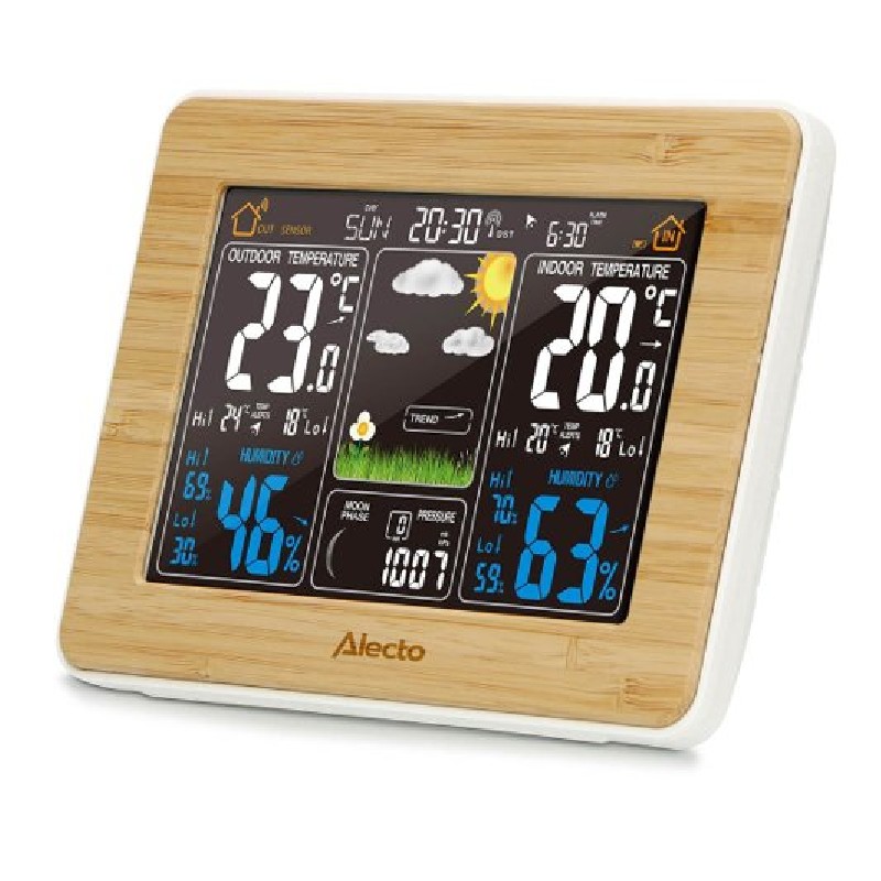 Nedis Alecto WS-1560 - Meteorologická stanice s bezdrátovým senzorem Bamboo