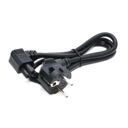 C-TECH kabel síťový VDE 220/230V napájecí notebook 3 pin Schuko, lomený, 1,8m