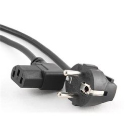 GEMBIRD Kabel síťový 1,8m VDE 220/230V napájecí, pravoúhlý konektor C13