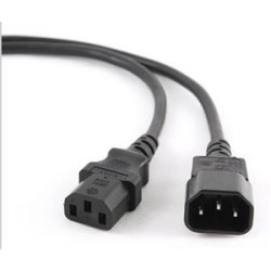 GEMBIRD Kabel síťový 1,8 m napájecí prodlužovací C13 na C14), VDE